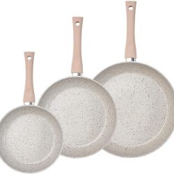 KING Bratpfannen-Set, Aluminium, 3 Teile, Induktion