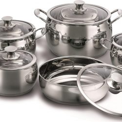 KING Kochtopf-Set, 10-teilig, Inox Meisterstahl, Induktion, »Gourmet SBS Royal«